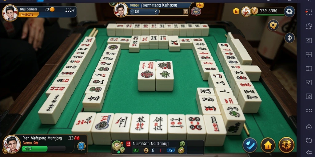 Tampilan gameplay Mahjong yang menarik dan mendebarkan di 333V.
