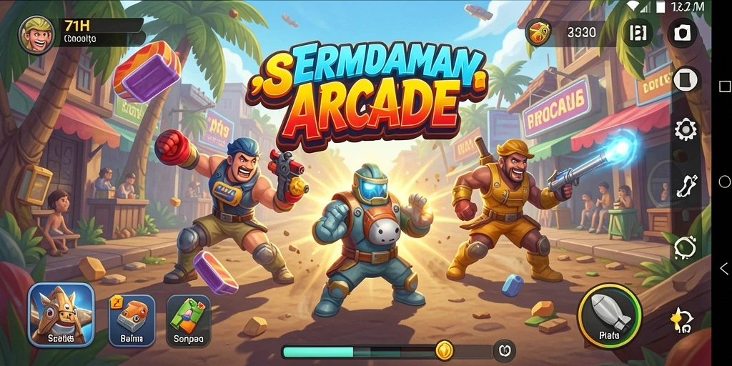 Tampilan gameplay seru dari game Arcade 71H.