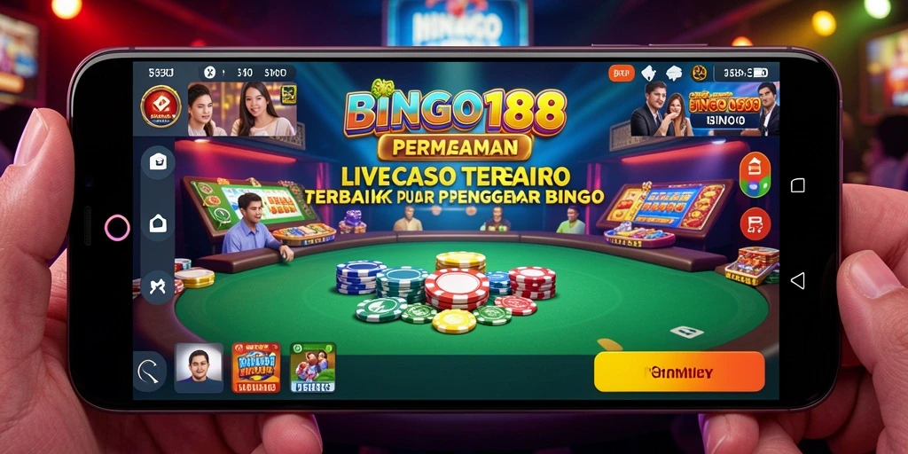 Screenshot gameplay BINGO188 yang menunjukkan suasana Live Casino yang mengasyikkan.