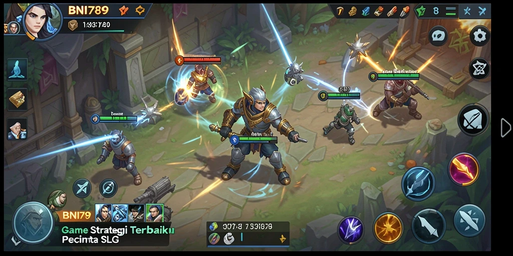 Tampilan menangkap dari gameplay SLG BNI789 yang menarik.