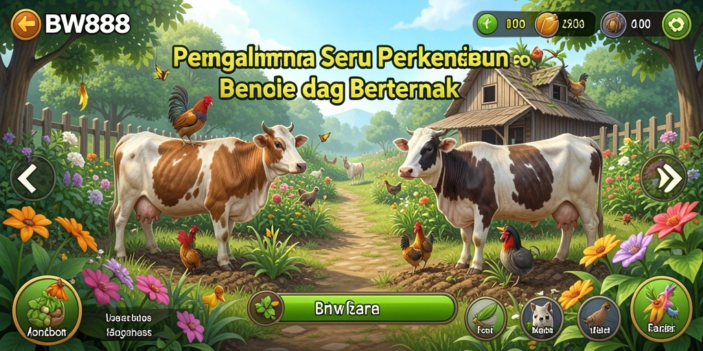 Screenshot BW888 menampilkan gameplay berkebun yang menarik dan interaktif.