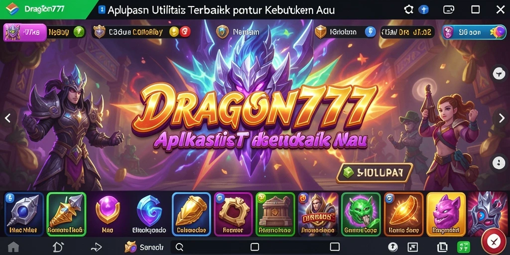 Screenshot utama menampilkan antarmuka DRAGON777 yang mudah digunakan.