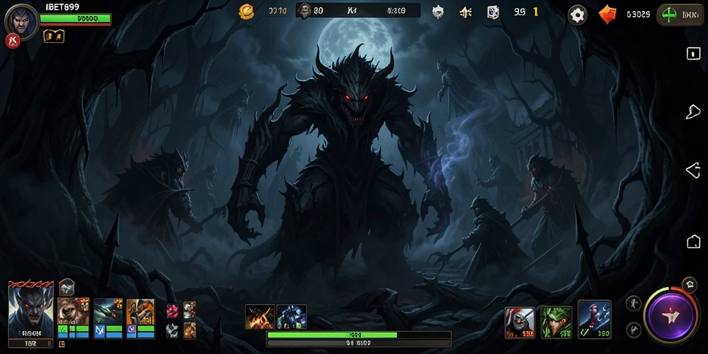 Tampilan mencekam saat gameplay horror IBET899.