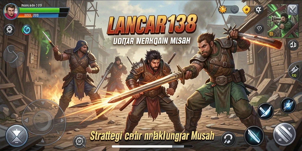 Screenshot gameplay yang menunjukkan strategi pertempuran dalam LANCAR138.