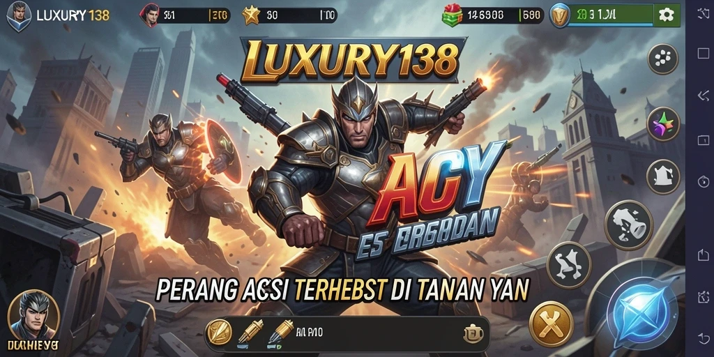 Tangkapan layar aksi epik dari LUXURY138 saat pertarungan intens.