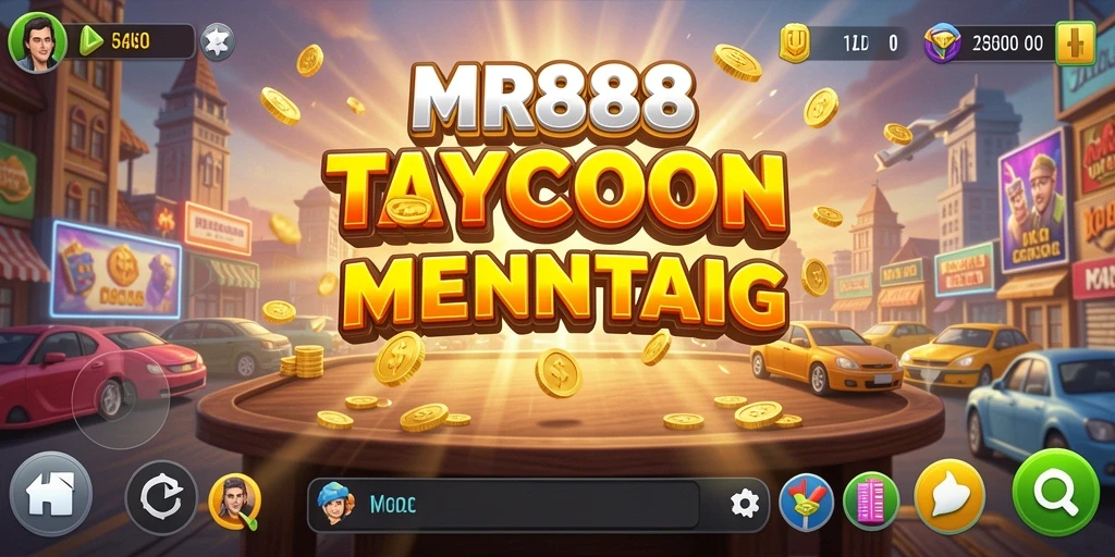Tampilkan gameplay seru dari MR888 yang penuh strategi Tycoon.