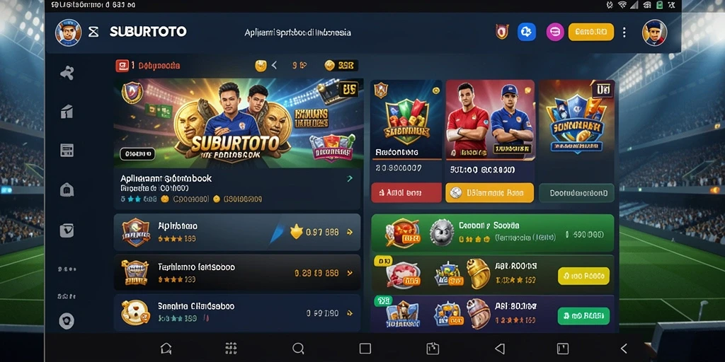 Tampilan gameplay yang menarik dari aplikasi SUBURTOTO Sportsbook.