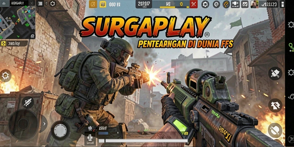 Tampilan gameplay seru di SURGAPLAY dengan aksi tembak-menembak intens.