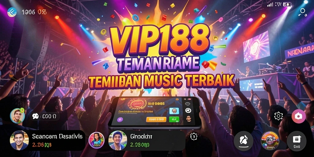 Tampilan gameplay interaktif di VIP188 dengan musik seru.